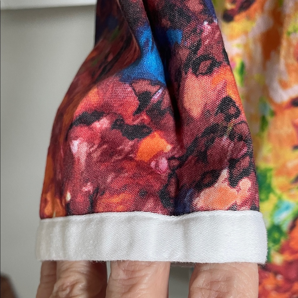 RARE-Casper and Pearl-Colorful Abstract Long Sleeve Dress - Picture 6 of 11